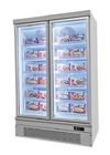 سوبر ماركت التجميد السريع التجاري ثلاجة عرض تستقيم الثلاجة للأغذية المجمدة
