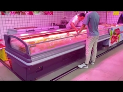 Supermarket Horizontal Meat Display Cases Meat Freezer