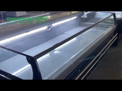 عرض فريزر عرض اللحم البقري الطازج ذو درجة الحرارة الواحدة لمتجر اللحوم