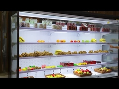 ستارة الهواء Multideck Open Chiller Store ثلاجة عرض الفاكهة