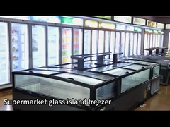 تسوق فريزر تجاري ذو سعة كبيرة مع -18 ~ -22 درجة من الألومنيوم الداخلي لإزالة الجليد