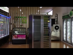 ثلاجة النبيذ ذات التهوية 360 درجة مع 418L 220V 50HZ ونظام إزالة الجليد التلقائي