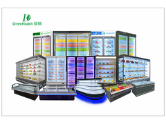 التجاري الشاشة العمودية المجمد مع درجة حرارة منخفضة لللحوم والمأكولات البحرية