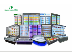 الثلاجة التجارية المروحة تبريد المشروبات الثلاجة مفتوحة البارد مع ستارة الهواء