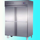 0°C - 10°C التجاري التجميد القائم المعدات التبريد الثلاجة الفولاذ المقاوم للصدأ الثلاجة
