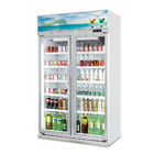 رفوف قابلة للتعديل زجاج باب فريزر المشروبات عرض برودة / المشروبات عرض الثلاجة