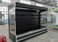 هايبر ماركت أسود اللون الفاكهة Multideck Open Chiller Refrigeration Equipment