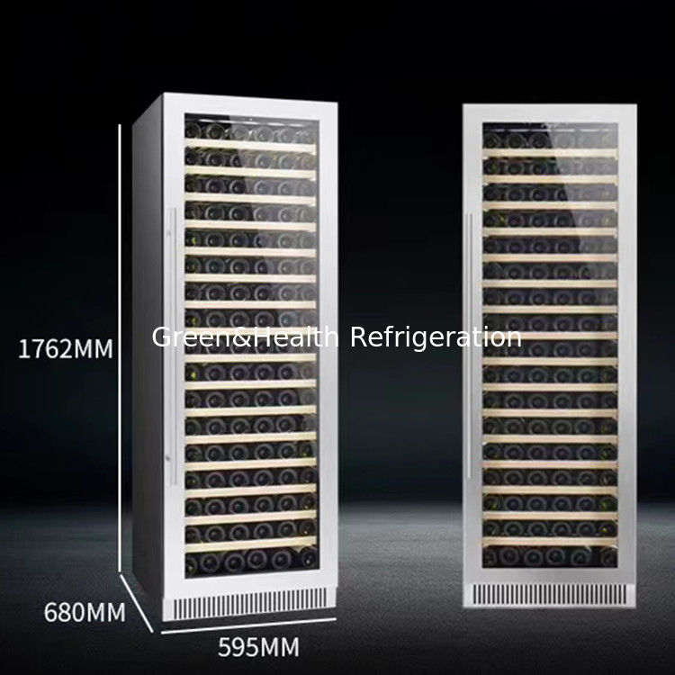 شهادة ETL الهواة تبريد منخفضة E زجاج خزانة النبيذ الثلاجة مع نطاق درجة الحرارة 4 إلى 22 درجة مئوية