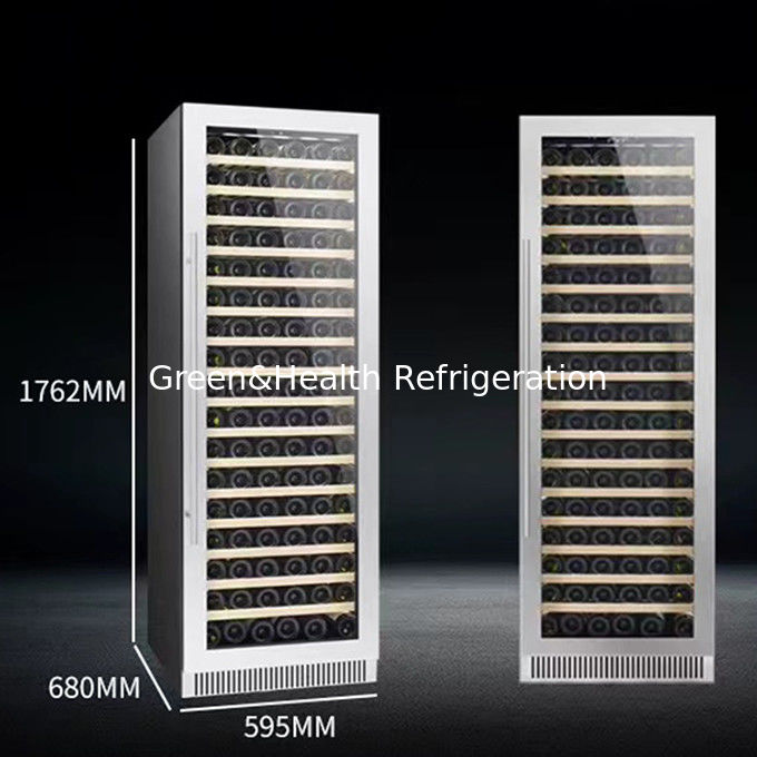 شهادة ETL ثلاجة النبيذ ذات التهوية الهوائية 360 درجة مع نظام إزالة الجليد التلقائي 418L 220V 50HZ