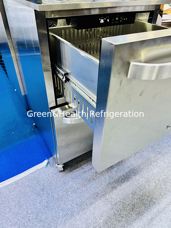 شهادة ETL 150L 168 علب ثلاجة المشروبات الخارجية من الفولاذ المقاوم للصدأ