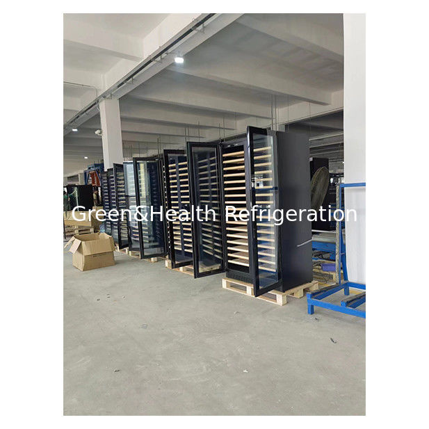 رف تخزين النبيذ من خشب الزان الأسود متعدد الطبقات الحاصل على شهادة ETL يعرض مبردات عالية الجودة