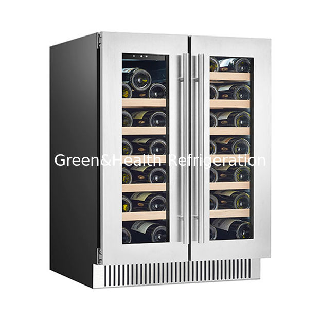 شهادة ETL المصانع المبيعات المباشرة 68 زجاجات البلوط المصفوفة النبيذ الأحمر المبرد العرض النبيذ الأحمر المجمد