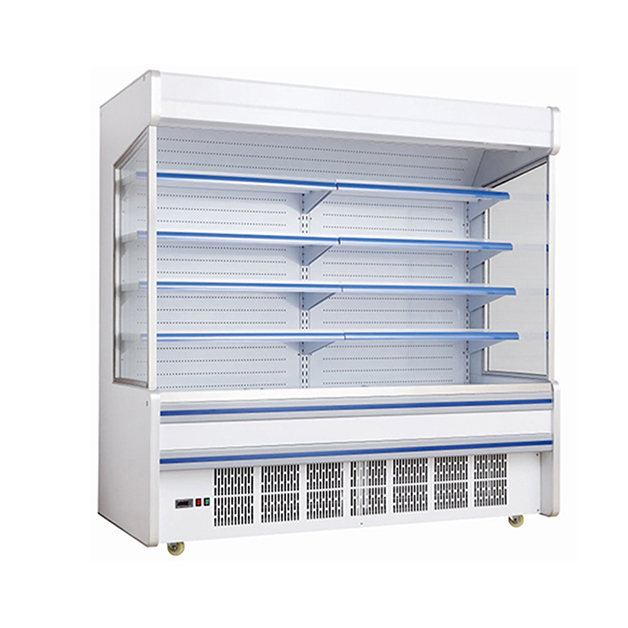 السوبر ماركت التجاري المضغوط المدمج أرفف متعددة مفتوحة التجميد