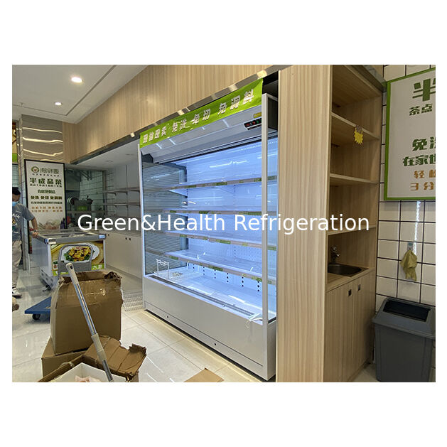 المصانع مباشرة السوبر ماركت عالية الجودة التخزين التبريد الغذائي المفتوح نوع الثلاجة الثلاجة