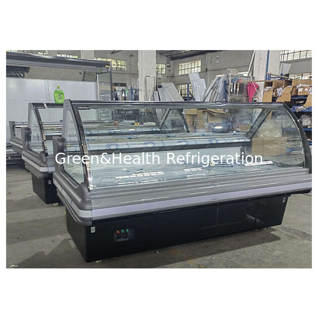 ضاغط مستورد مثبت في الأسفل غطاء قابل للطي عرض تخزين الأطعمة المطبوخة مبرد مجمد