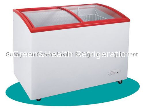 زجاج مسطّح باب قفص صدر deep-freezer -18 درجة لمغازة كبرى