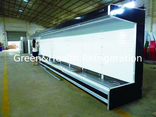 مروحة التبريد الخضار الفاكهة Multideck مفتوحة مبرد للسوبر ماركت 220V 50HZ