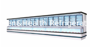 مبرد ومجمد تجاري مدمج مع إذابة تلقائية وضاغط دانفوس وإضاءة LED لعرض الخضروات في المطاعم