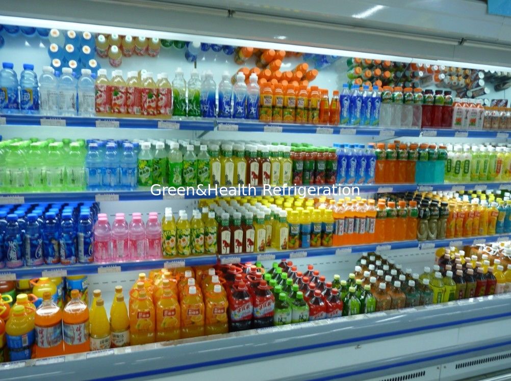 حركيّ مروحة/مبخر مفتوح Multideck مبرد مفتوح 3000 * 900 * 1980 مع Digital Tem منظّم حراريّ