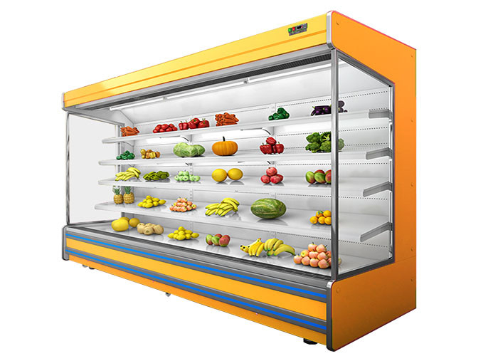 نظام التحكم عن بعد Open Deck Chiller Multideck Refrigerator Showcase للسوبر ماركت