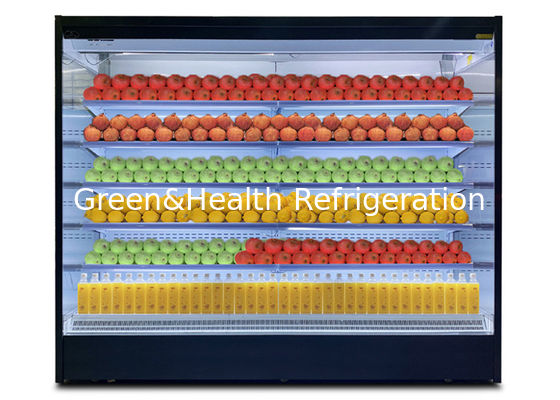 النظام عن بعد الزاوية اليمنى التجارية مفتوحة الأمامية متعددة الطوابق شاشة التبريد