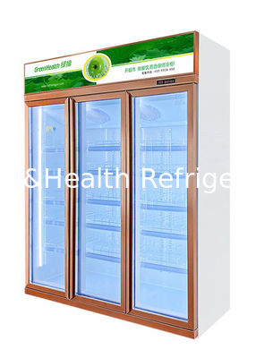 مبرد المشروبات التجارية الفاخرة ، عرض باب زجاجي قائم ، أرفف قابلة للتعديل