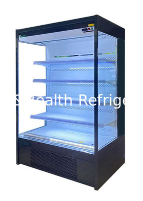 شراب الحليب الصغير Multideck Open Chiller Commercial Display Cooler Fan Cooling Fan