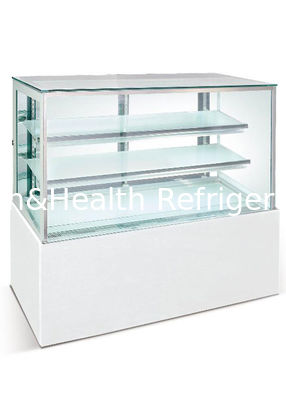 2 رفوف وعرض قابل للتعديل كعكة عرض الفريزر / التبريد R404a عرض السلع المخبوزة