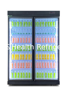 مروحة تبريد تجارية مبرد تلقائي للتذويب مع أبواب متأرجحة