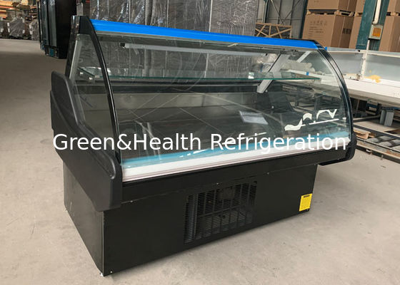 1M الجبهة فليب الباب ديلي العرض ثلاجة معدات جزار اللحوم فريزر 100 لتر