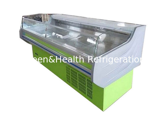 الأسماك اللحوم المأكولات البحرية عرض الطاولة الثلاجة العرض للمخزن التجميلي الأفقي