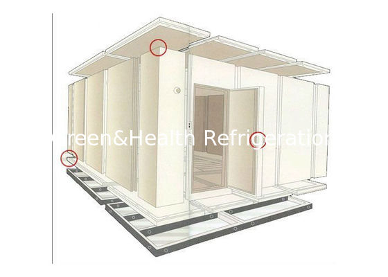 مستودع المشي في غرفة التخزين البارد المأكولات البحرية لحوم البقر الدجاج المجمدات عزل PU