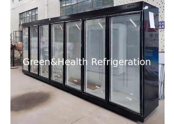 باب زجاجي ثلاجة مشروبات باردة تبريد مشروبات تجارية