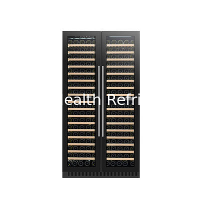 شهادة ETL 185 زجاجات شرب النبيذ عرض بارد منطقة مزدوجة الباب الزجاجي الكهربائي نموذج LD-185D