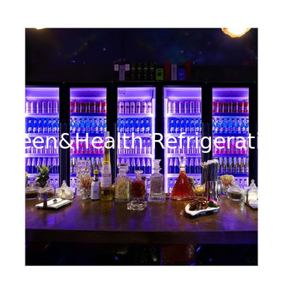 2/3 أبواب متعددة الألوان المشروبات المشروبات الكحولية المبردة خزانات العرض
