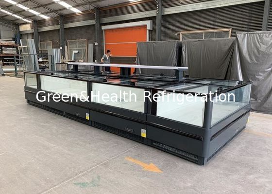 خزانة تجارة المواد الغذائية المجمدة مكبسلة في جزيرة المجمدة السوبر ماركت مكبسلة