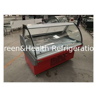 مصنع مخصصة منحنية طهي الطعام التخزين العرض المجمد