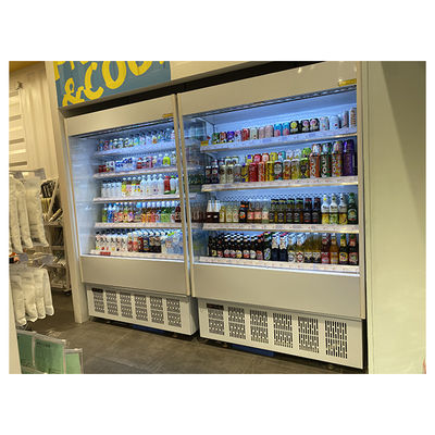 شاشة عرض تخزين صغيرة مبردة للفواكه/الخضروات/الحليب فريزر مفتوح ثلاجة صغيرة