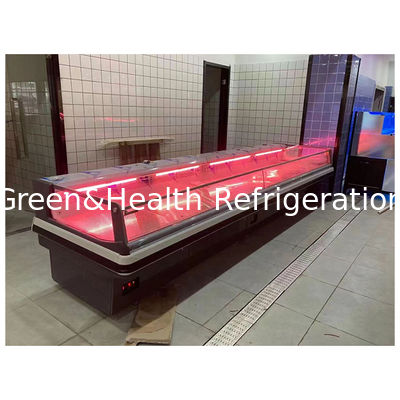 ثلاجة عرض لحوم طازجة فاخرة على الطراز الأوروبي