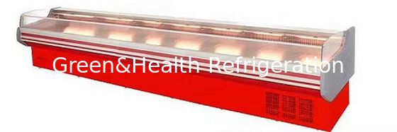 بنفايات ديلي عرض الثلاجة ، 2M عرض مفتوحة المبردة معرض للحوم المأكولات البحرية