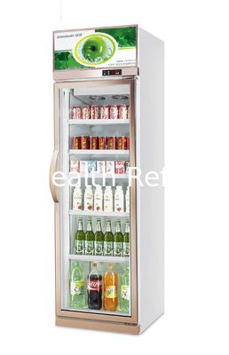 480L تبريد مشروبات تجارية مع ضاغط دانفوس و 0-10 درجة مئوية التحكم في درجة الحرارة ثلاجة الباب الزجاجي