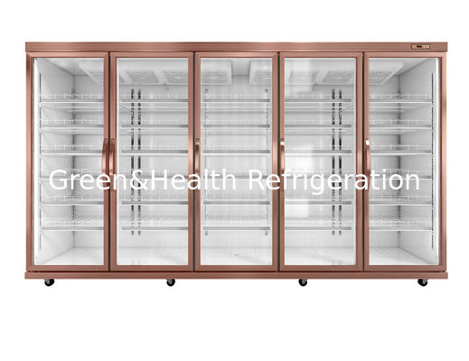 رفوف قابلة للتعديل درجة حرارة رقمية 3300 لتر ثلاجة بباب زجاجي