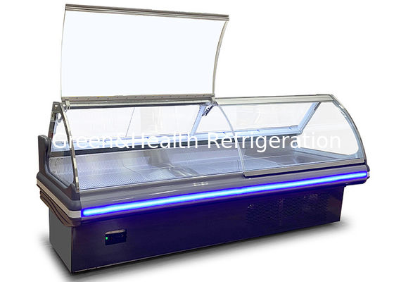 ثلاجة عرض تجارية لمتجر اللحوم ديلي ثلاجة عرض مفتوحة للأطعمة